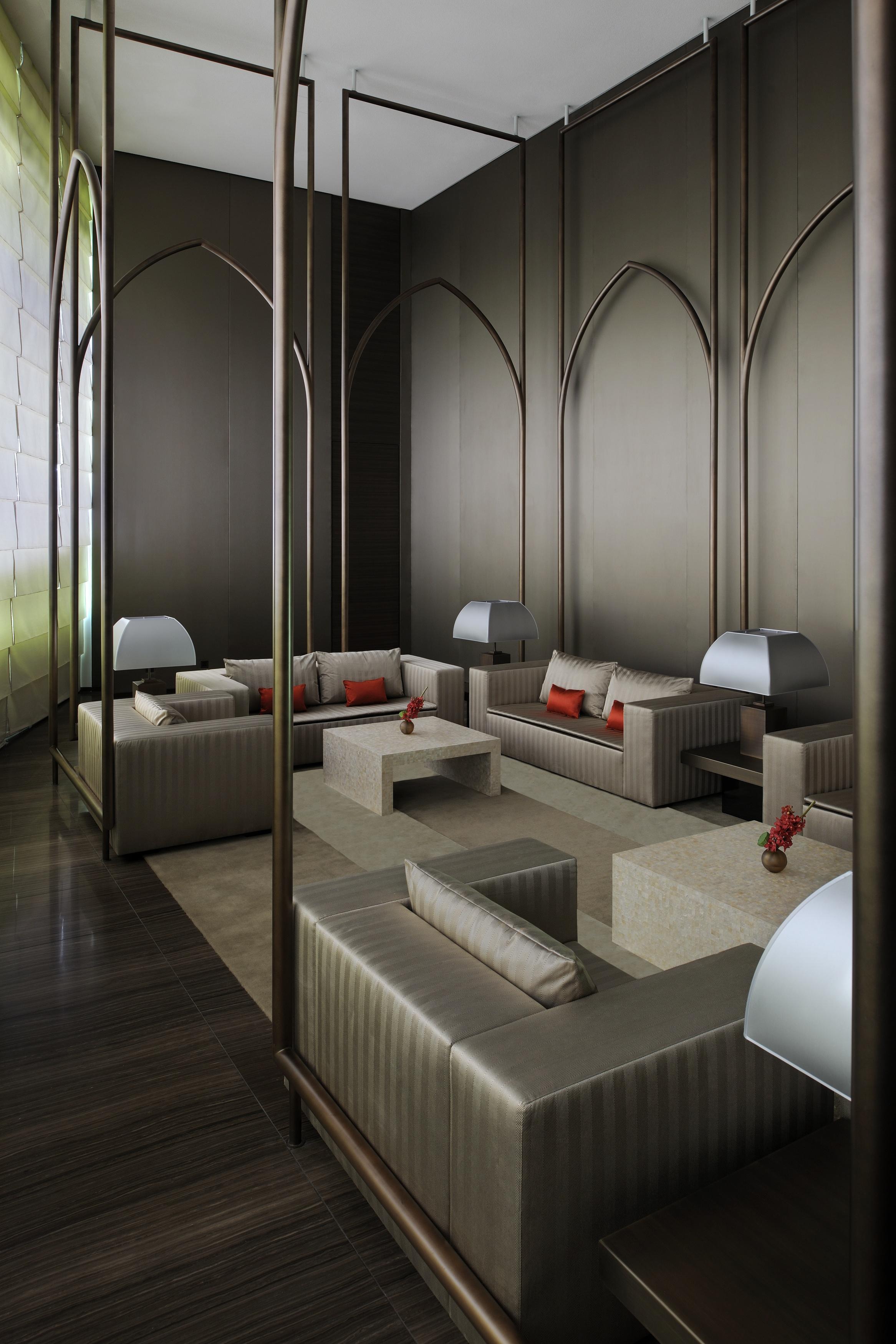 Armani Hotel Dubai, Burj Khalifa Esterno foto The interior of the lounge