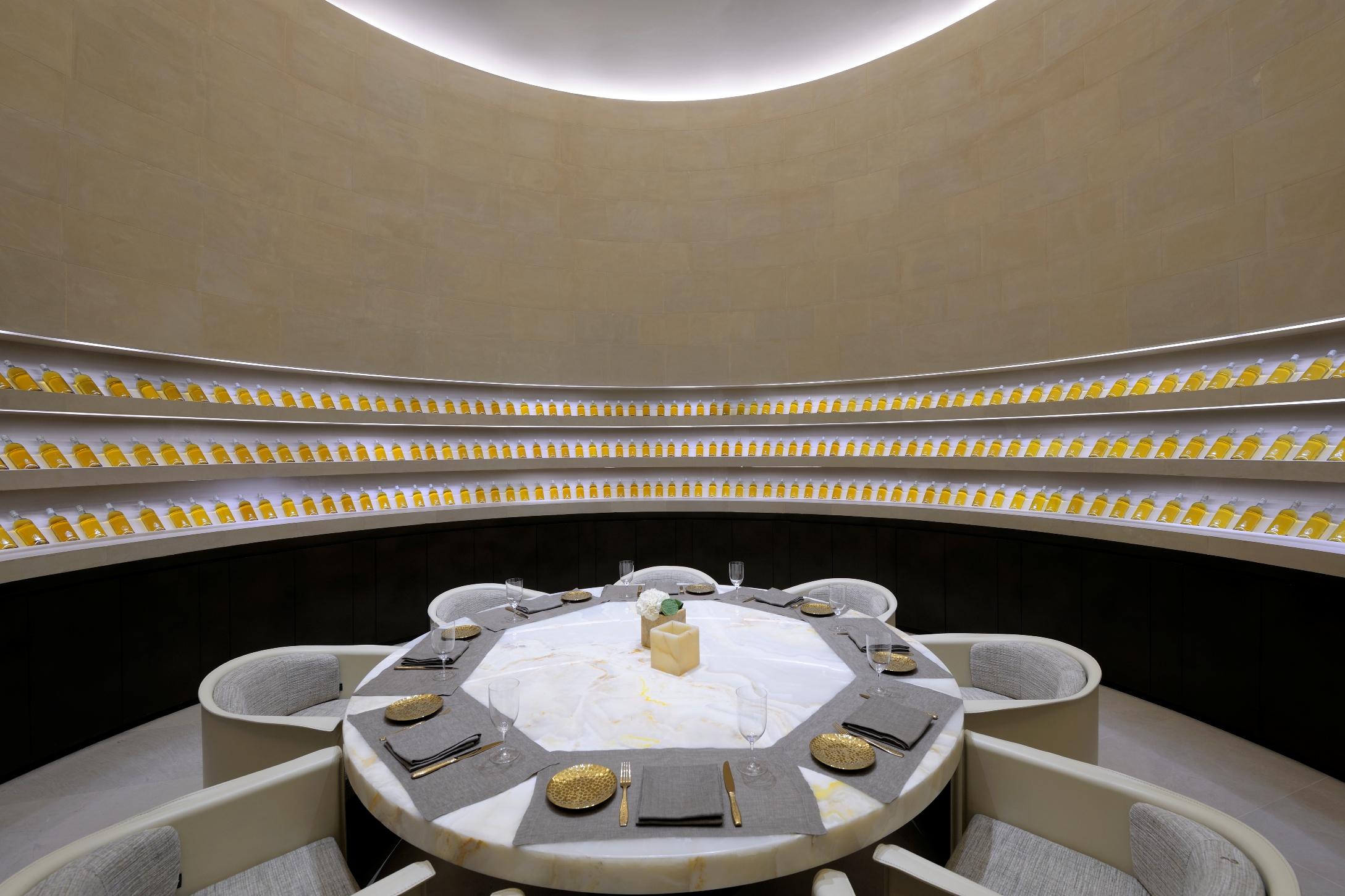 Armani Hotel Dubai, Burj Khalifa Esterno foto The interior of the restaurant